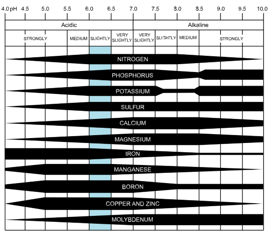 pH absorbance range