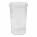 1000ml Polypropylene bottle - full bore screwed lid transparent