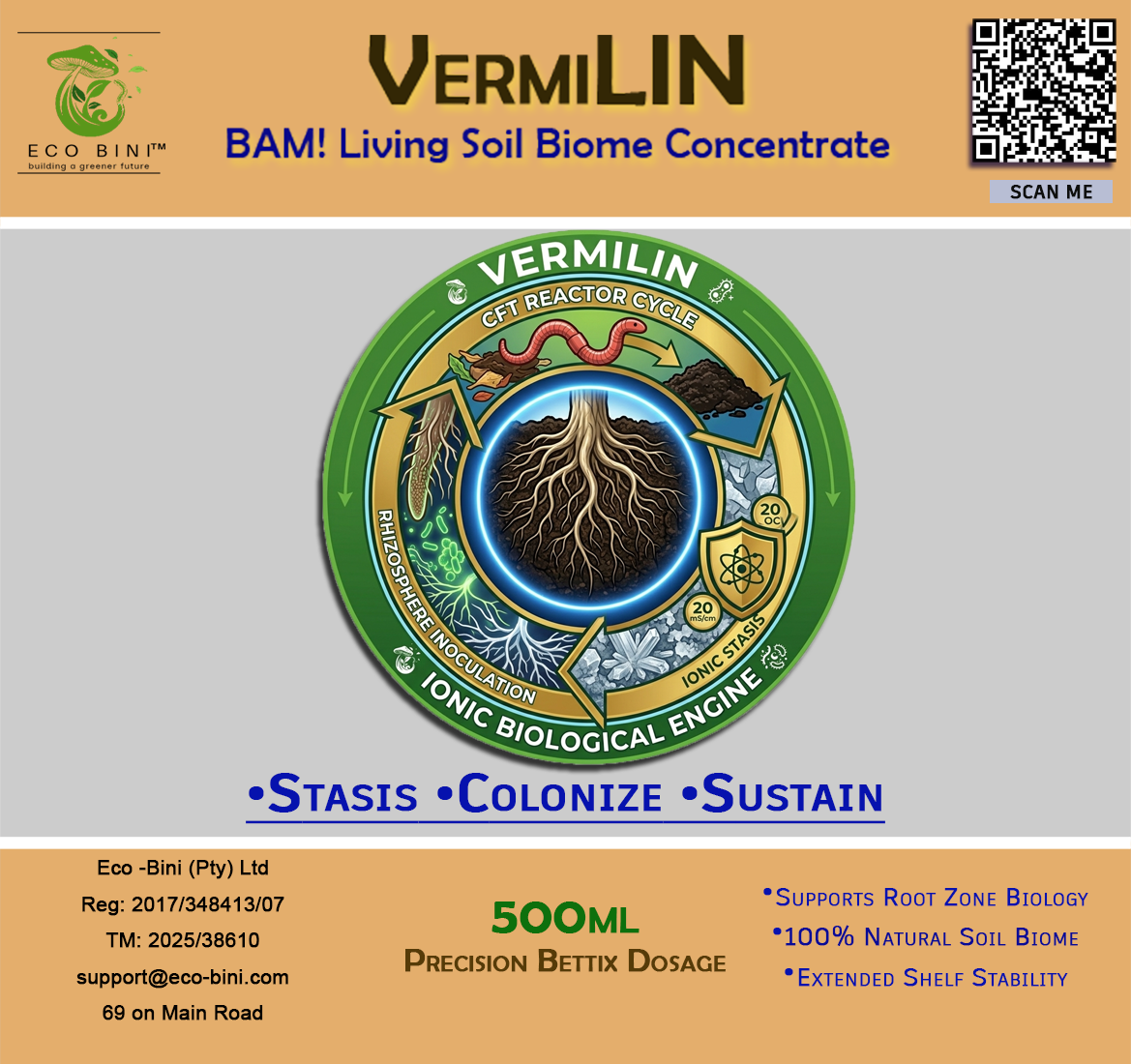 VermiLIN Front Label