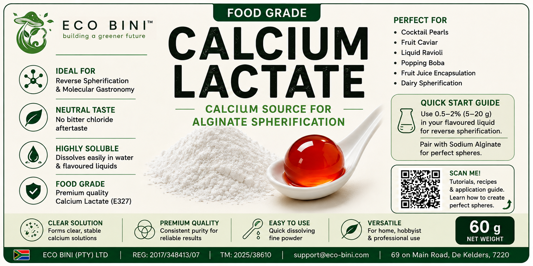 Calcium Lactate label
