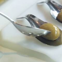 El Bulli - reverse Spherification liquid olive