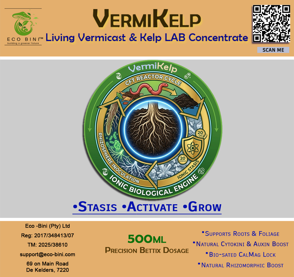 VermiKelp Front label