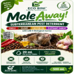 Mole Away! Front label